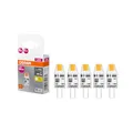 Osram LED BASE PIN MICRO, Vorteilspack mit 5 Niedervolt Leuchtmittel, ersetzt herkömmliche 10W PIN Speziallampen, warmweiß (2700K), 1W, G4 Sockel, mattes Glas, nicht dimmbar, ultrakompakt