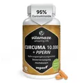 Curcuma 10.000 + Piperin Hochdosierte Kapseln Vegan