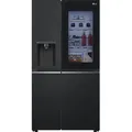 Side-by-Side Eis-, Crushed Essence Matte Black 635 L G-Serie LG GSGV81EPLL - Schwarz