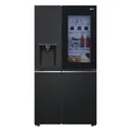 LG GSGV81EPLL Side by Side Kühlschrank, Klasse E, 635 L, Instaview, Kühlschrank mit Gefrierfach, Eis-, Crushed Ice- Wasserspender, Total NoFrost, Smart Inverter Kompressor, Wi-Fi