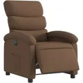 vidaXL Relaxsessel Elektrisch Braun Stoff Modell 24