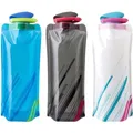 Unisex Wasserflasche Faltbar Wiederverwendbar Outdoor Wandern Reisen 700ml Set