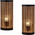 2er Set Skandinavische Deko Nachttischlampe Tischlampe Lampe Aigna Klein Schwarz