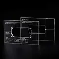Musiclily Pro CNC Accurate Acryl Humbucker Tonabnehmer Pickup Routing Schablone Set für E-Gitarren Korpus und Pickguard