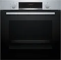 BOSCH Einbaubackofen Serie 4 HBA514BS3, mit Teleskopauszug nachrüstbar, Hydrolyse, 3D Heißluft Funktion für eine gleichmäßige Hitzeverteilung
