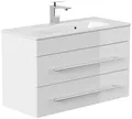 Magnolia Home Waschtisch Badmöbel Mars 800 SlimLine SoftClose weiss hochglanz