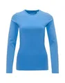 OPUS Damen Langarmshirt | SMILLA Slim Longsleeve aus Jersey Blue Salt, 44