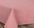 BEAUTEX fleckenabweisende und bügelfreie Tischdecke - Tischtuch mit Lotuseffekt - Tischwäsche in Leinenoptik, Eckig 135x180 cm, Rose