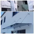 Fischer und Adamek Vordach Glasvordach Vordach für Haustür Türvordach Ãberdachung VSG 13 mm 300 cm x 120 cm