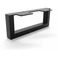 HEVVA Möbelbein GRAZ 10 cm Hoch 25 cm Tief 1 Stück Schwarz