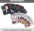 EM 2020 REWE + WM 2018 REWE Sammelkarten - je 10 verschiedene GLITZER Karten