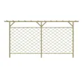 vidaXL Gartenzaun, Garten-Gitterzaun mit Pergola-Oberteil Holz