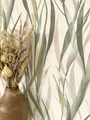 Newroom Vliestapete Phelan Green Tapete Mustertapete Pflanzen,Grashalme,Gräser, Grün Tapete Modern Pflanzen - Mustertapete Natur Moosgrün Beige Tropisch Floral Grashalme Gräser für Wohnzimmer Schlafzimmer Küche, Natur