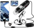 USB Digitalmikroskop 40-1000X - 8 LED, für Windows, Mac, Linux, Android mit OTG
