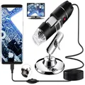USB Digitalmikroskop 40X-1000X 8 LED USB OTG Kompat