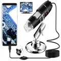 USB Digitalmikroskop 40X-1000X 8 LED USB OTG Kompat