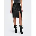ONLY Lederimitatrock ONLOLINE FAUX LEATHER SKIRT OTW NOOS schwarz S (36)