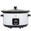 Adler AD 6413w Schongarer 5,8L Slow Cooker 3 Heizstufen spülmaschinenfest weiß