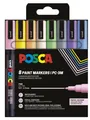 POSCA marker sæt PC-3M 8 ass. Pastel farver
