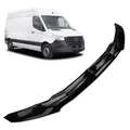 CHROMEMASTER | Steinschlagschutz; Motorhaubenabdeckung Kompatibel mit Mercedes Sprinter 2018+ | ABS, Glänzend, Schwarz; Motorhaubenschutz, Deflektor Schützt die Motorhaube vor Steinen