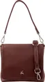 Prato S035-G genarptes PolyurethanUmhängetasche Handtasche burgundy