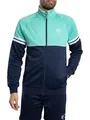 Sergio Tacchini Herren Orion-Trainingsjacke, Pool Blue/Maritime Blue/White, L