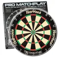 Harrows Dart Board Pro Matchplay I Dartscheibe, offizielle Größe, Dartscheibe mit ultradünnem Messerdraht für maximale Punktzahl, kompatibel mit Dartscheibenständer, Dartscheibenbeleuchtung
