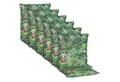 NYVI Sitzauflage Niedriglehner Auflagen 6er Set Piemont 98x46cm mit 8cm Komfortpolster, (6 St), Auflage für Gartenstühle, UV-Fest, mit Befestigungsband, Atmungsaktiv