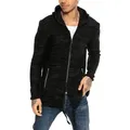 RedBridge Strickjacke mit Kapuze und Reißverschluss schwarz XL