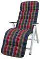 Auflage Relaxliege Kreta 8699 gestreift rot-blau-grün 175x50x9 cm KETTtex