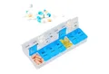 relaxdays Pillendose Tablettenbox 7 Tage 2 Fächer