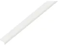 Abschlussprofil rund selbstklebend PVC weiß 19x7x1 mm, 1 m