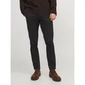 Jack & Jones Chinohose JPSTMARCO mit schmalem Bein und pflegeleichtem Stoff washed, modisch, schmal, Baumwollmischung schwarz 34