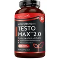 TESTOMAX™ 2.0 Für Männer - 210 Vegane Kapseln - 1450Mg Pro Portion - Ergänzung -