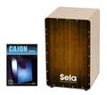Profi Cajon SET Noten herausnehmbarer Snare  extra Klangmöglichkeiten! braun