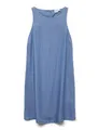 VERO MODA Damen Vmfleur Sl Short Dress Ga, Medium Blue Denim, Large