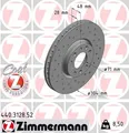 2x ZIMMERMANN Bremsscheibe SPORT Z 440.3128.52 für PEUGEOT OPEL DS C4 CITROËN SW