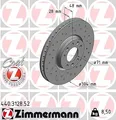 2x ZIMMERMANN Bremsscheibe Vorderachse u.a. für CITROËN, DS, FIAT, OPEL