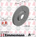 2x ZIMMERMANN 440.3128.52 Bremsscheibe für CITROËN DS OPEL PEUGEOT