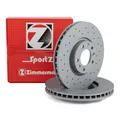 Zimmermann SPORT Bremsscheiben Satz Ø 304mm für CITROEN DS OPEL PEUGEOT vorne