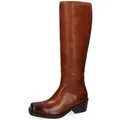 Melvin & Hamilton Shelby 3 Leder-Western Boots für Damen Stiefel Kubanischer Absatz, Echtes Leder, Vegetabile Gerbung braun 40 EU