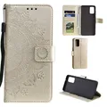 CoverKingz Handy Case kompatibel mit Huawei P40 Pro - Handy Cover mit Kartenfach Phonecase – Smartphone Hülle klappbar Motiv Mandala Gold