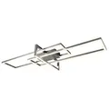 Trio LED-Deckenleuchte Salinas Alu, Eisen, Stahl & Metall Silber Nickel matt