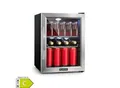 Beersafe M Kühlschrank 33 Liter 2 Böden Panoramaglastür Edelstahl