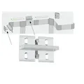 Paulmann 70275 LED Strip Profil Duo Montage-Set Fixture 4er Set Transparent
