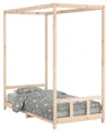 vidaXL Kinderbett 90x190 cm Massivholz Kiefer