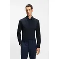 BOSS Businesshemd HANK Kentkragen, Slim Fit, Baumwoll-Mix mit Performance-Stretch blau 45