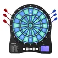 Uimoso Elektronische Dartscheibe mit LED-Licht,48 Spielen und 500 Spielvarianten