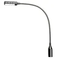 Adam Hall Stands SLED 1 ULTRA XLR 4 - Ultra 4-Pol XLR Schwanenhalsleuchte mit 4 COB LEDs, Leselampe, schwarz
