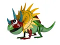 Dekofigur Drache, Dino L. 53cm bunt aus Metall Formano Garten S25